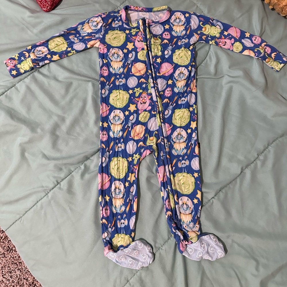 Lev Baby Alien Bamboo PJs